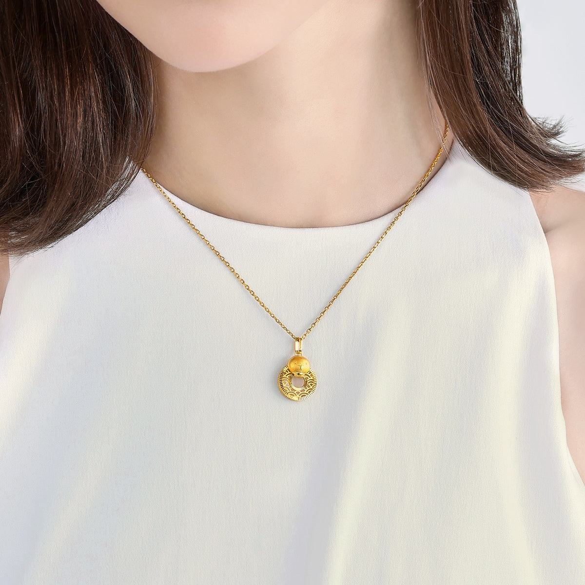 New Year & Chinese Zodiac' 999 Gold Pendant