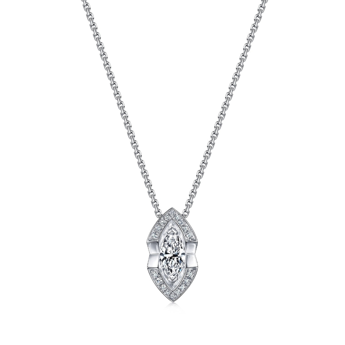 18K/750 Gold (White) Diamond Necklace