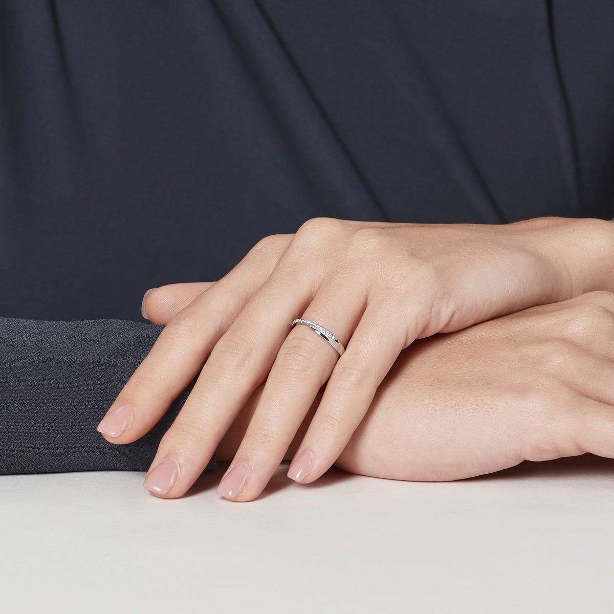 PROMESSA 'Starry' 950 Platinum Ring