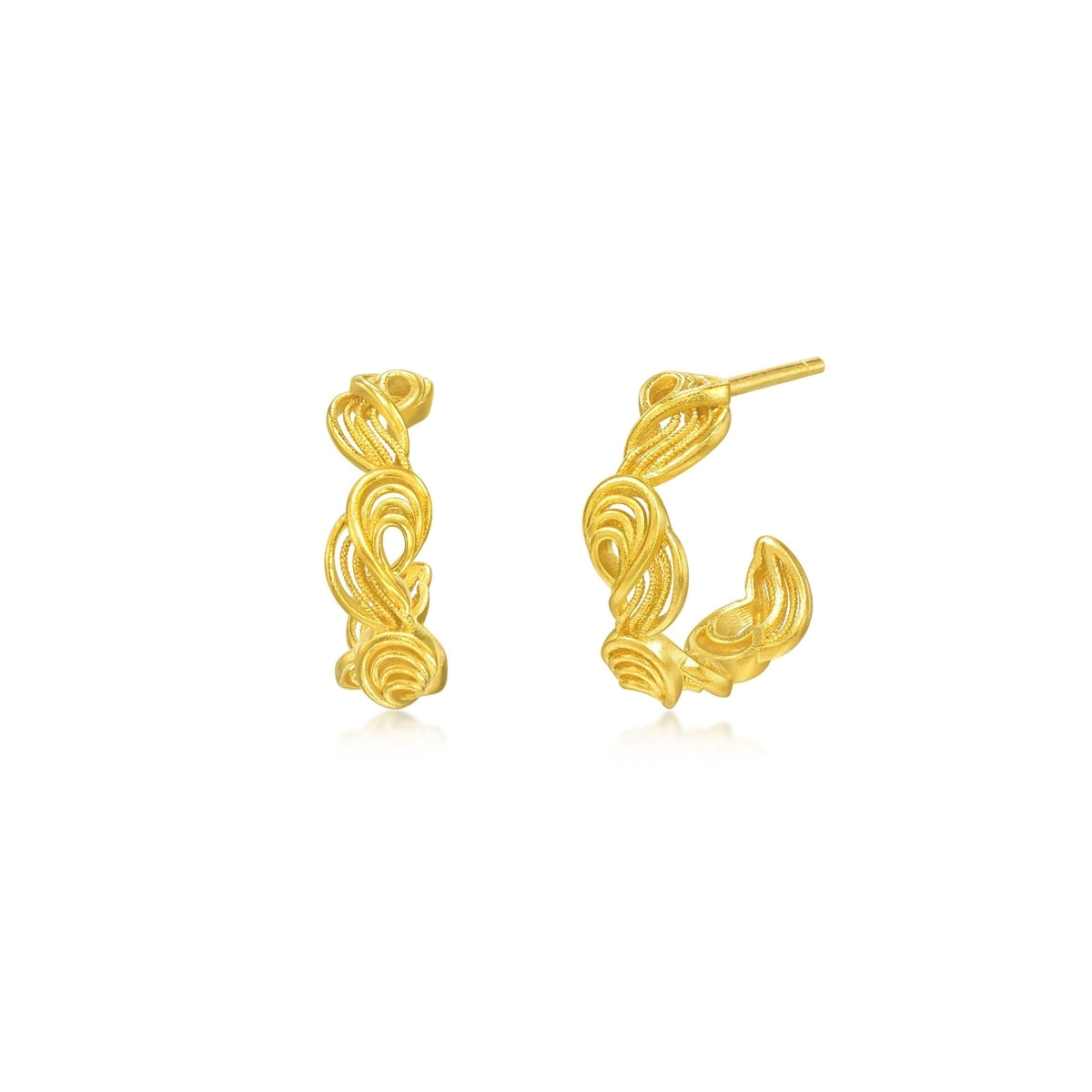Taffy' 999.9 Gold Earrings