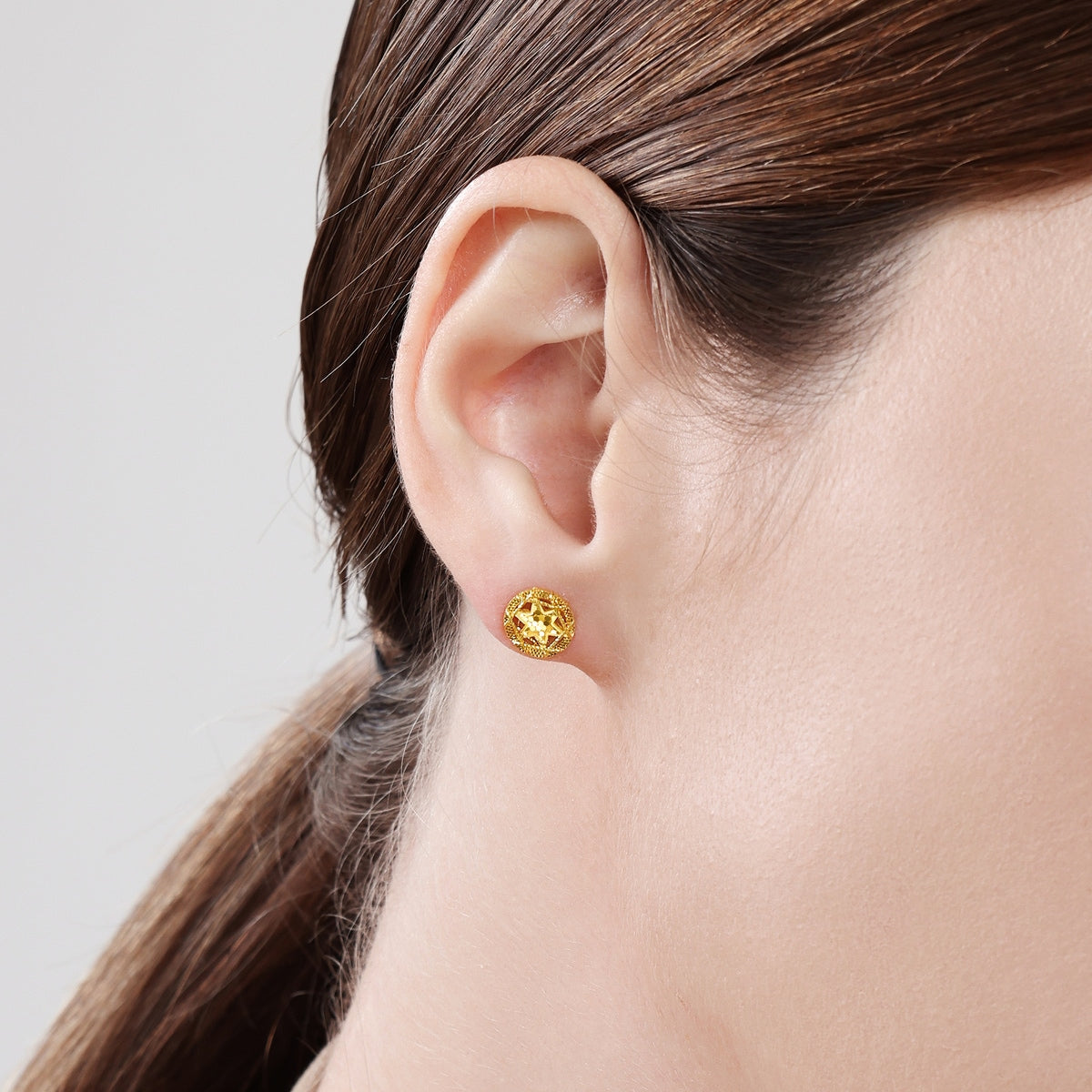 999 Gold Earrings