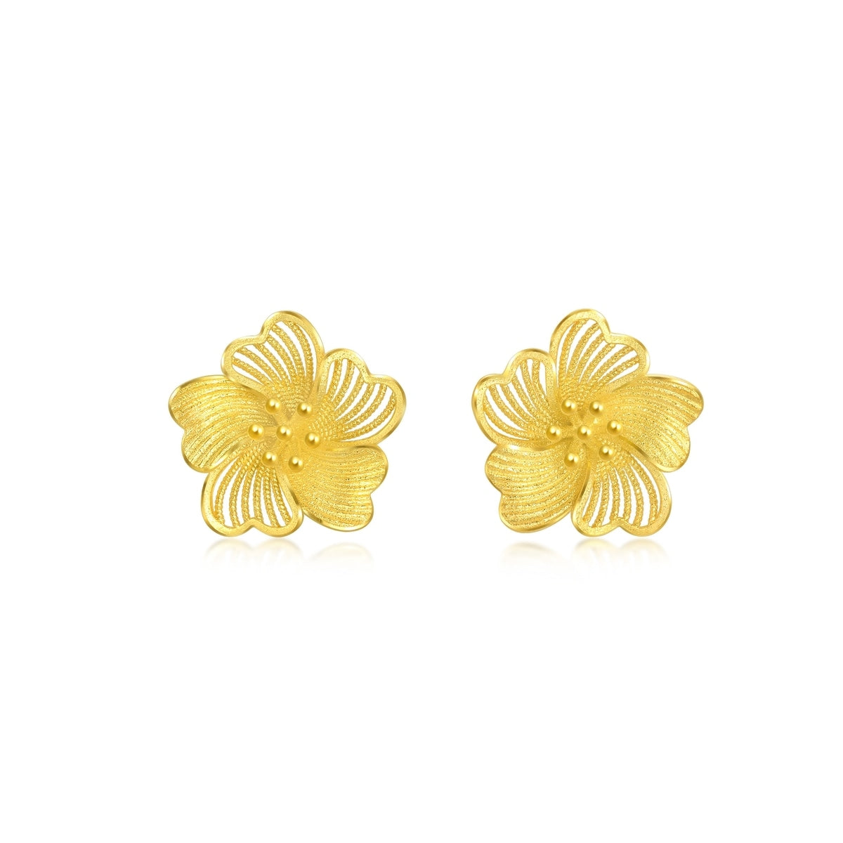 Blossom' 999.9 Gold Earrings
