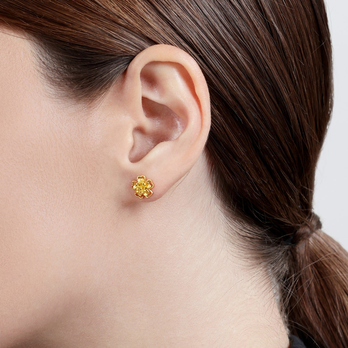 Blossom' 999.9 Gold Earrings