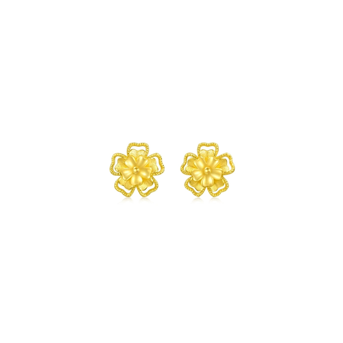 Blossom' 999.9 Gold Earrings