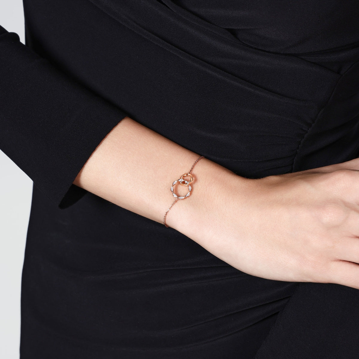 18K/750 Gold (Rose) Diamond Bracelet