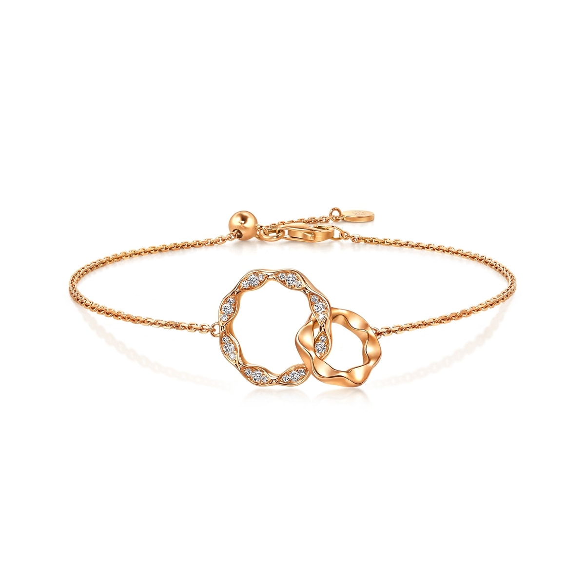 18K/750 Gold (Rose) Diamond Bracelet