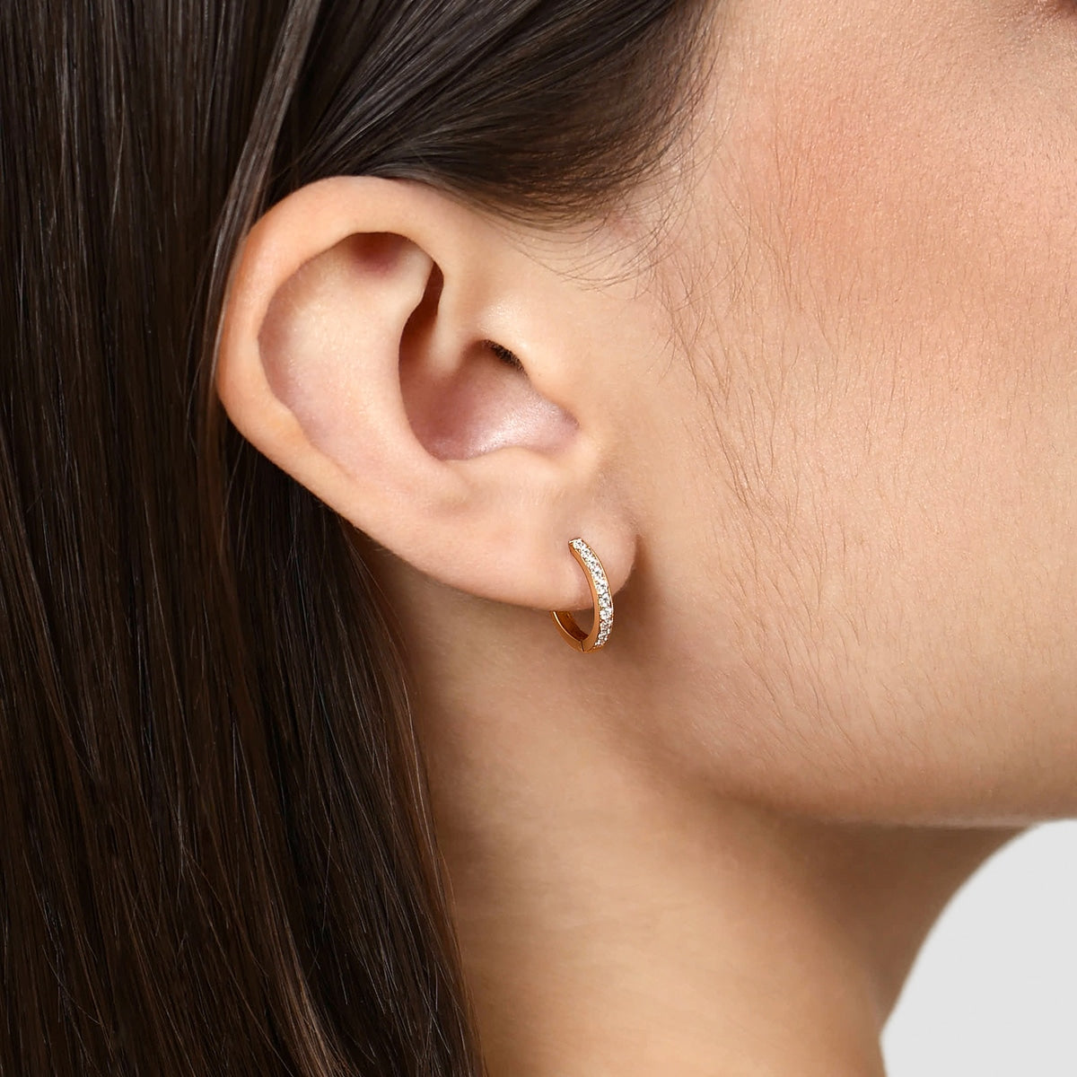 18K/750 Gold (Rose) Diamond Earrings