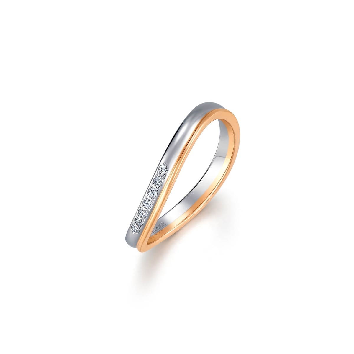18K/750 Gold & 950 Platinum Ring