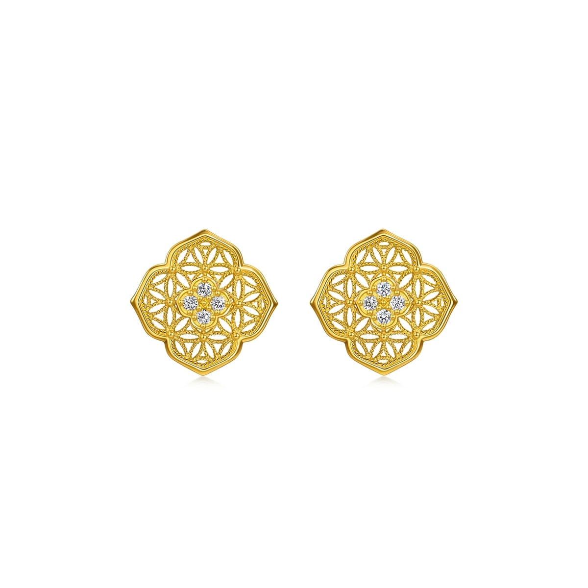 999 Gold Earrings