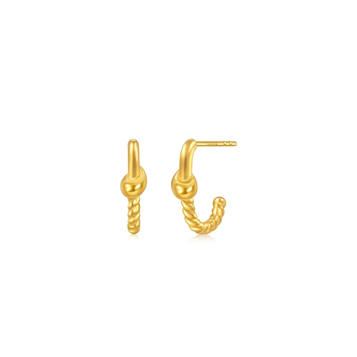 MINTYGREEN 'Airy' 999 Gold Earrings
