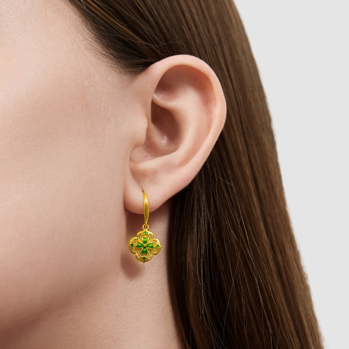 999 Gold Earrings