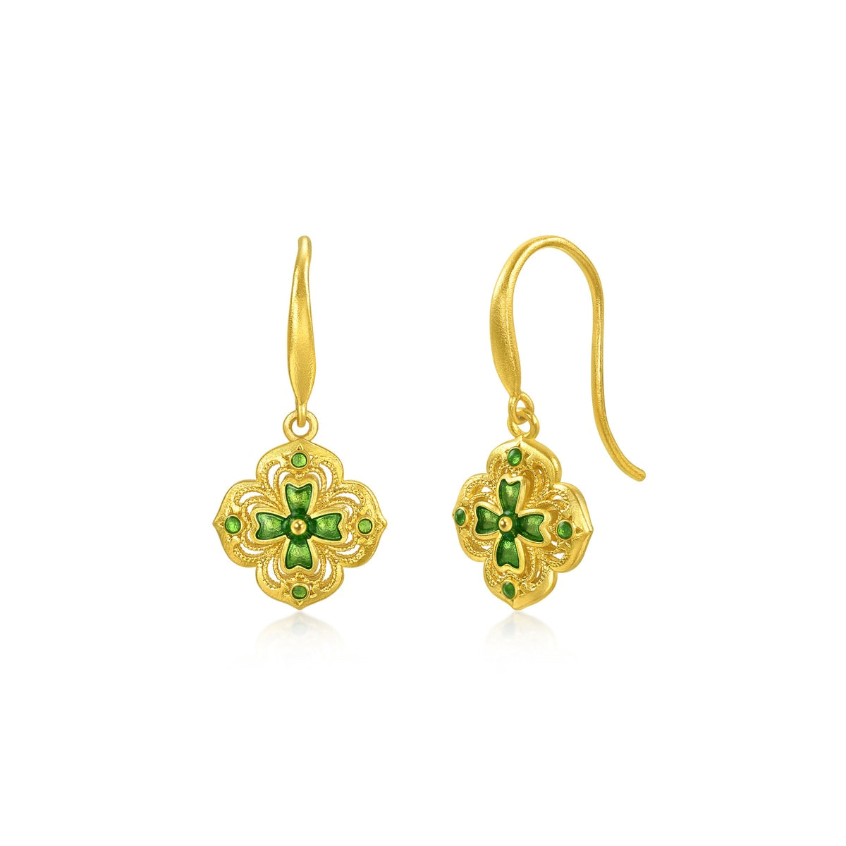 999 Gold Earrings