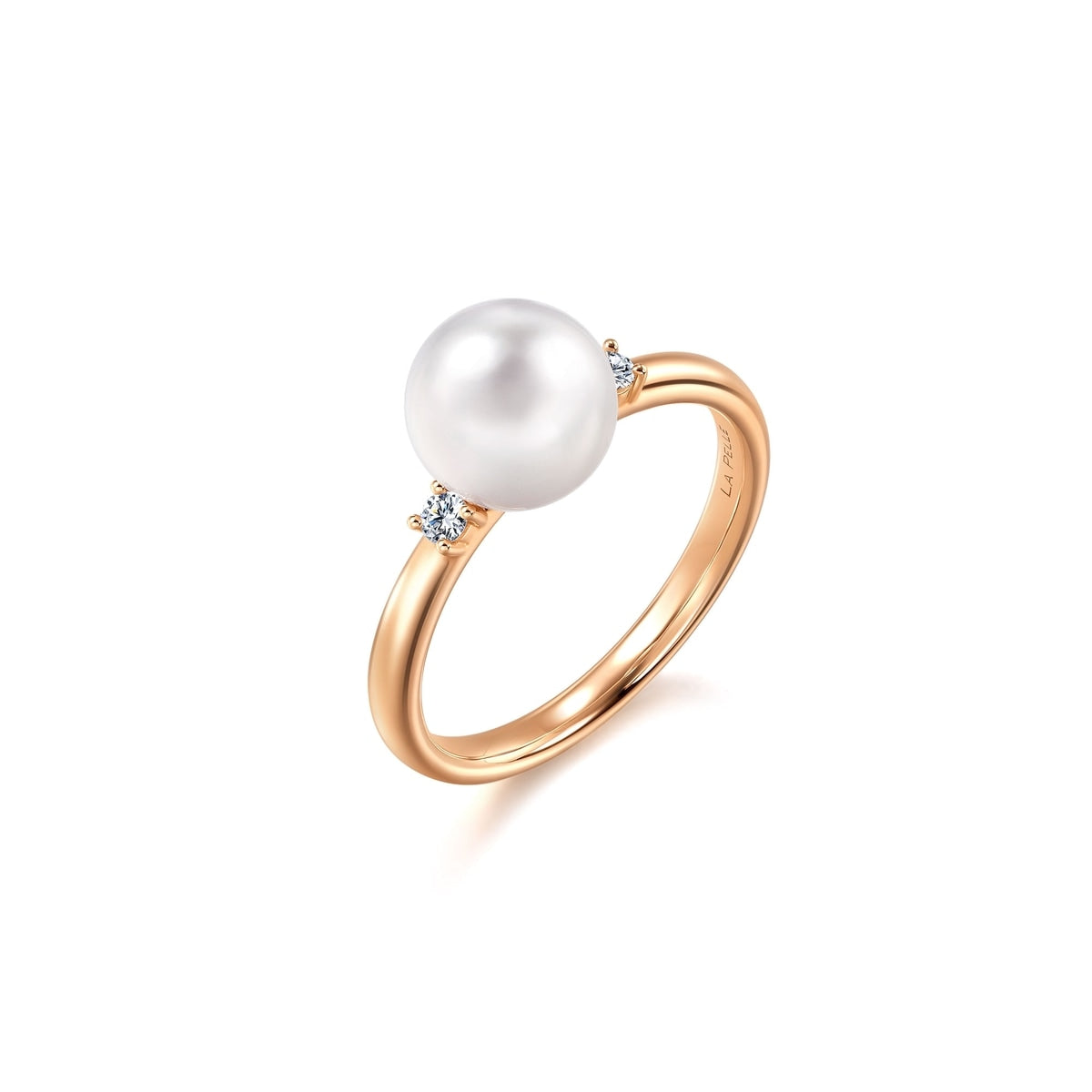 18K/750 Gold (Rose) Japan Akoya Cultured Pearl Ring