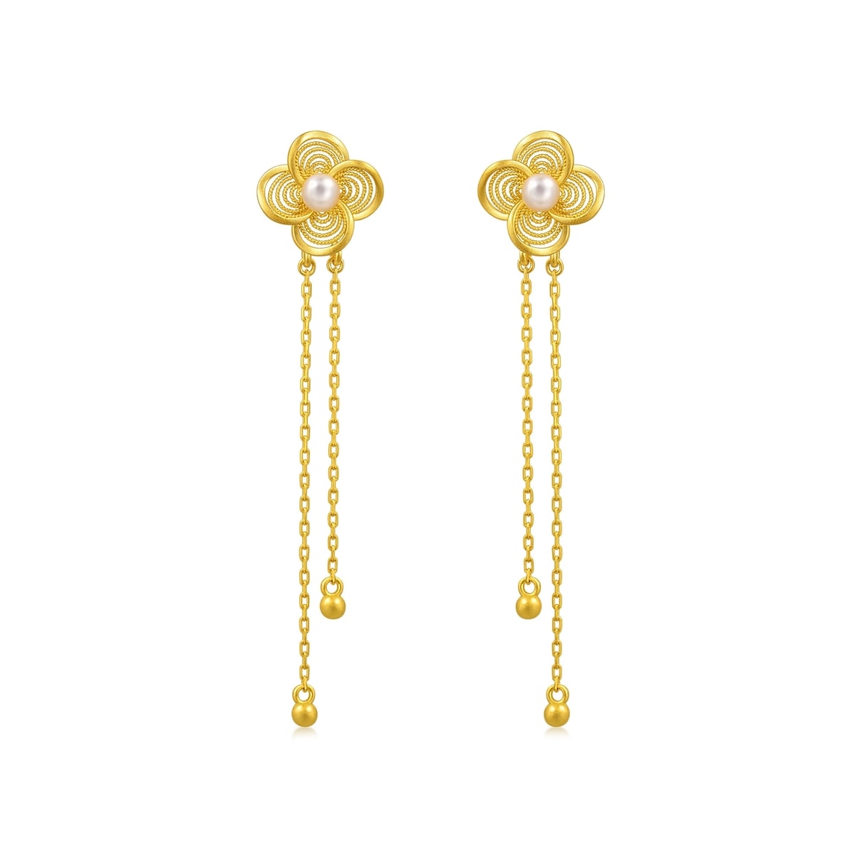 999.9 Gold Earrings