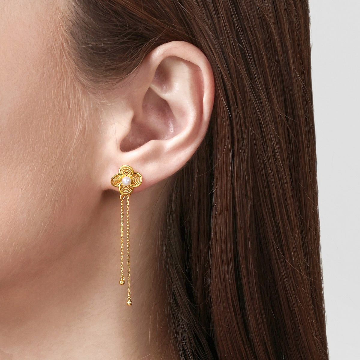 999.9 Gold Earrings