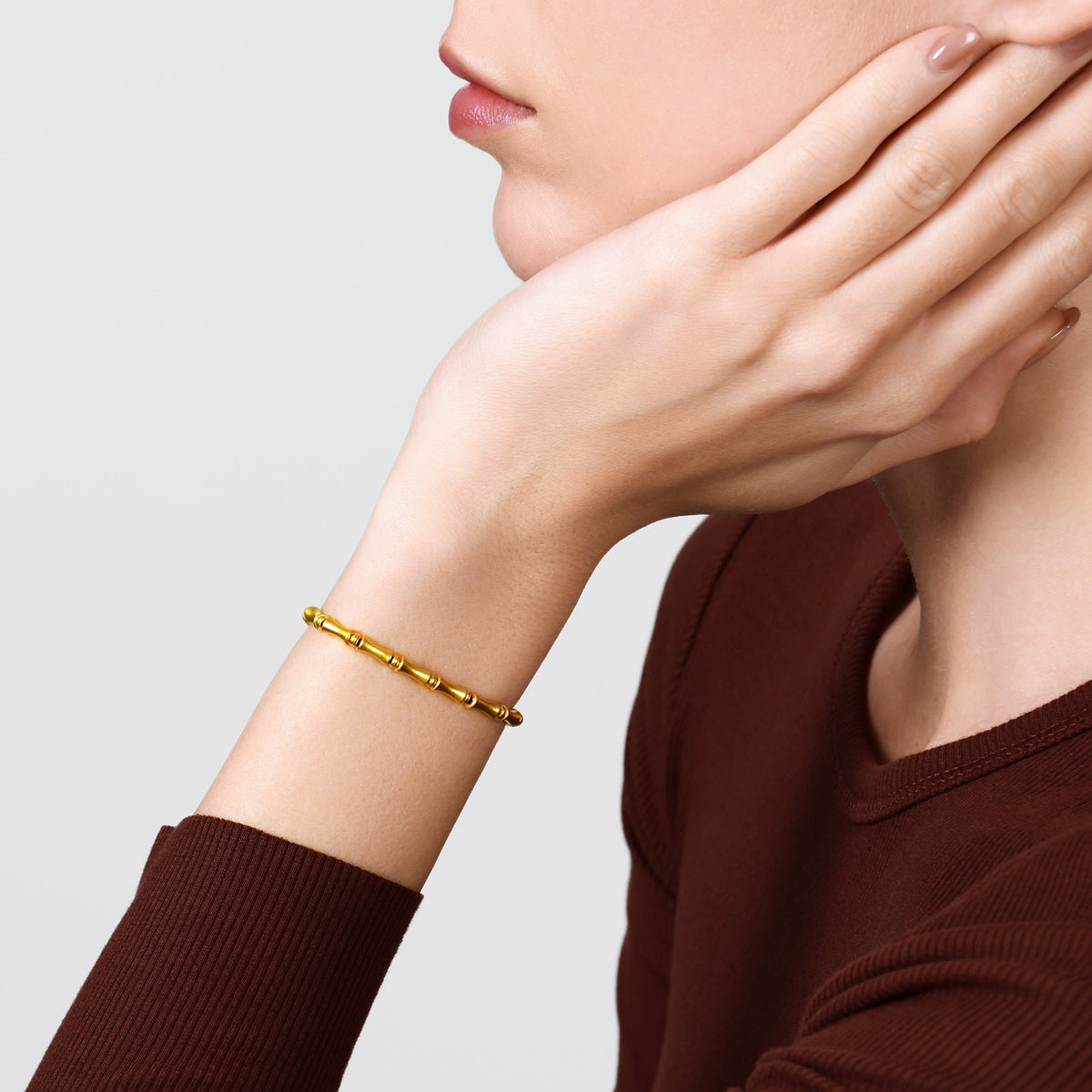 Cultural Blessings The Oriental' 999.9 Gold Bamboo Bracelet