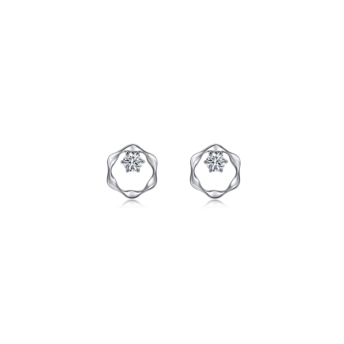 18K/750 Gold (White) Diamond Earrings