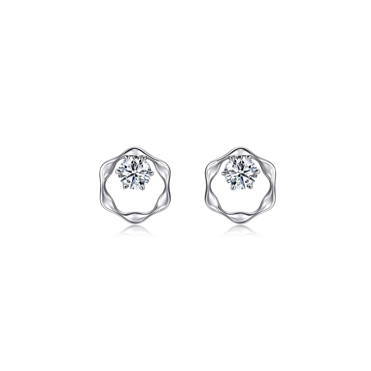 18K/750 Gold (White) Diamond Earrings