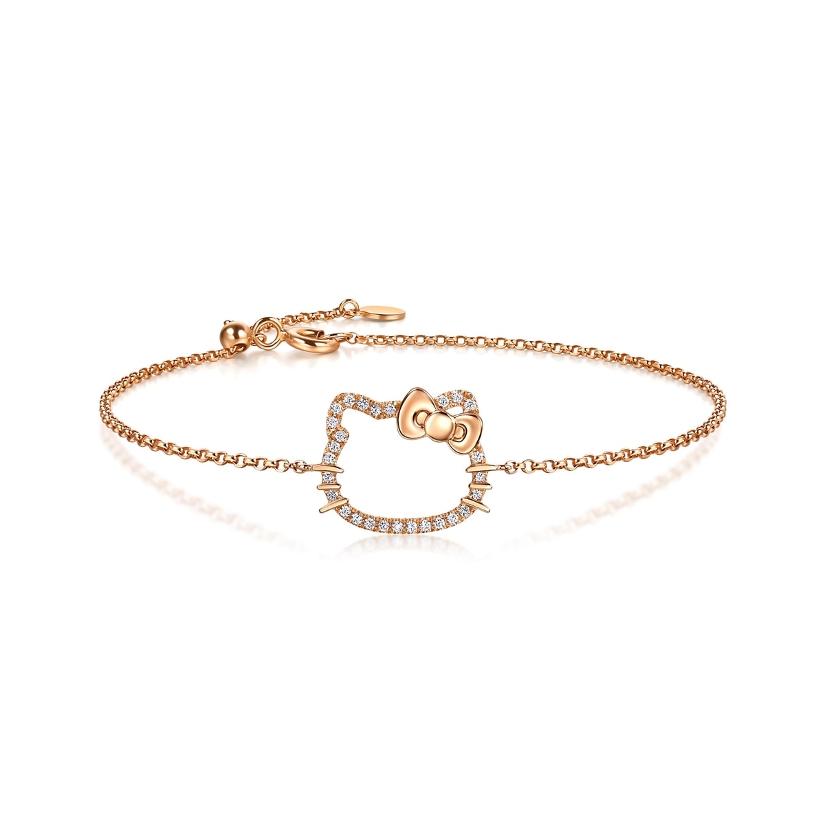 18K/750 Gold (Rose) Diamond Bracelet