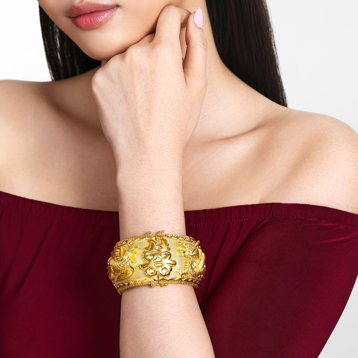 999.9 Gold Bangle