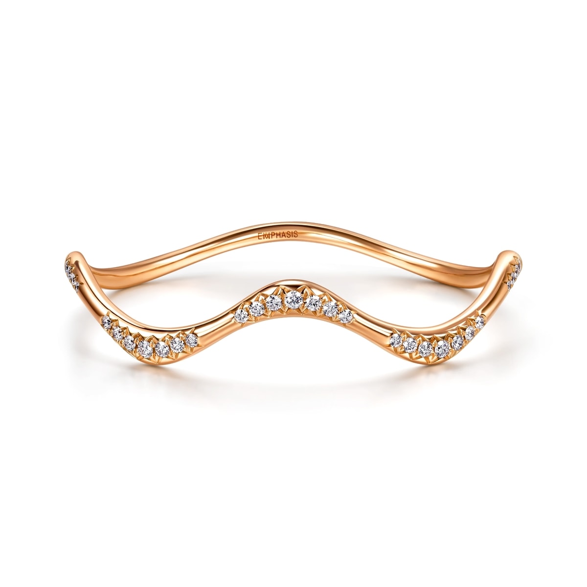 18K/750 Gold (Rose) Diamond Bangle