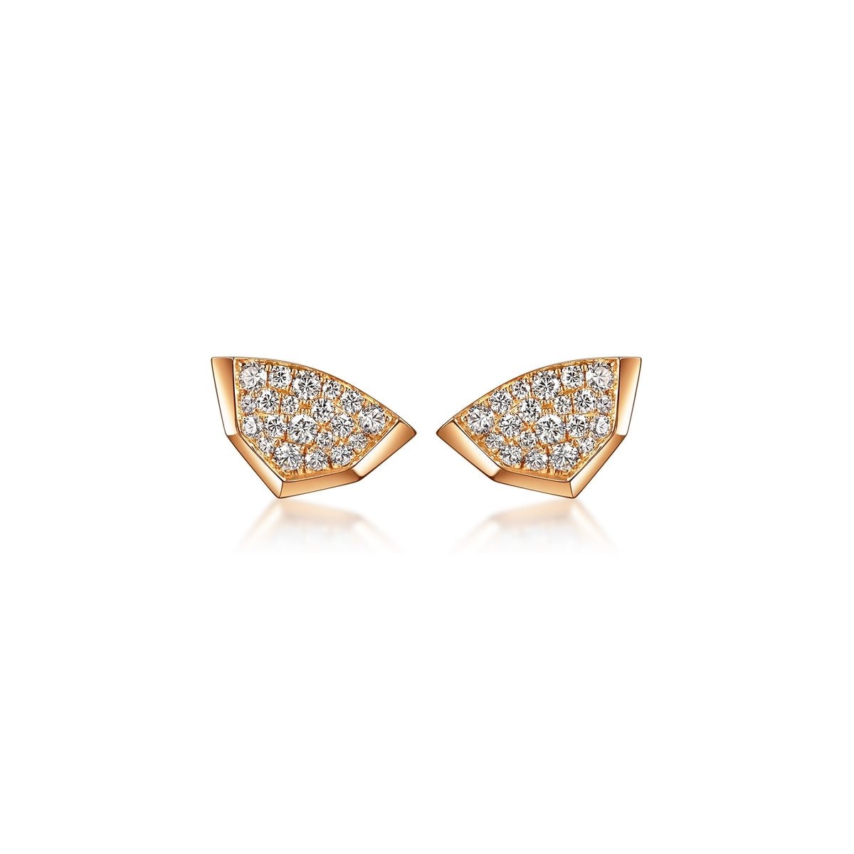 18K/750 Gold (Rose) Diamond Earrings