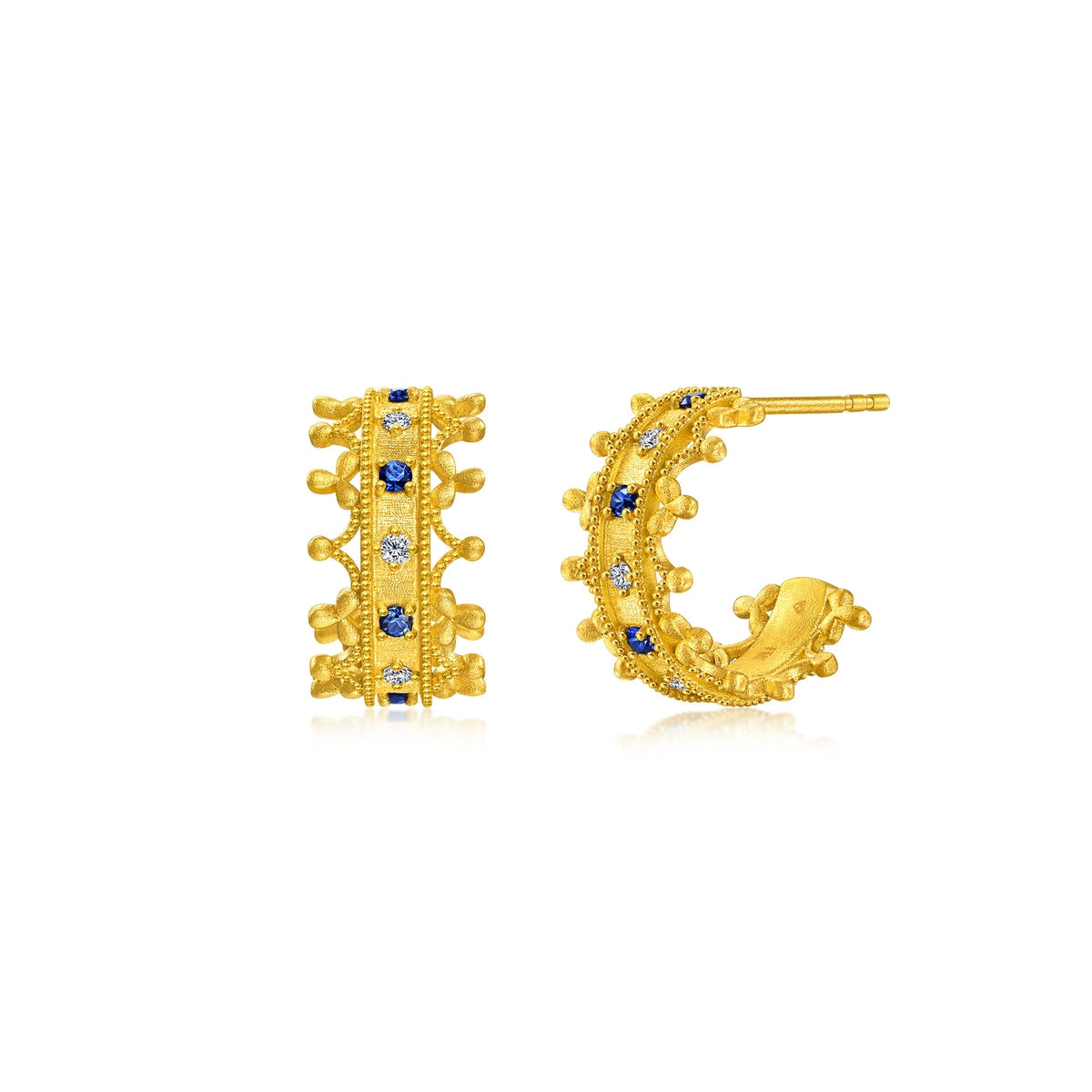 V&A 'The Art of Romance' 999 Gold Diamond Earrings