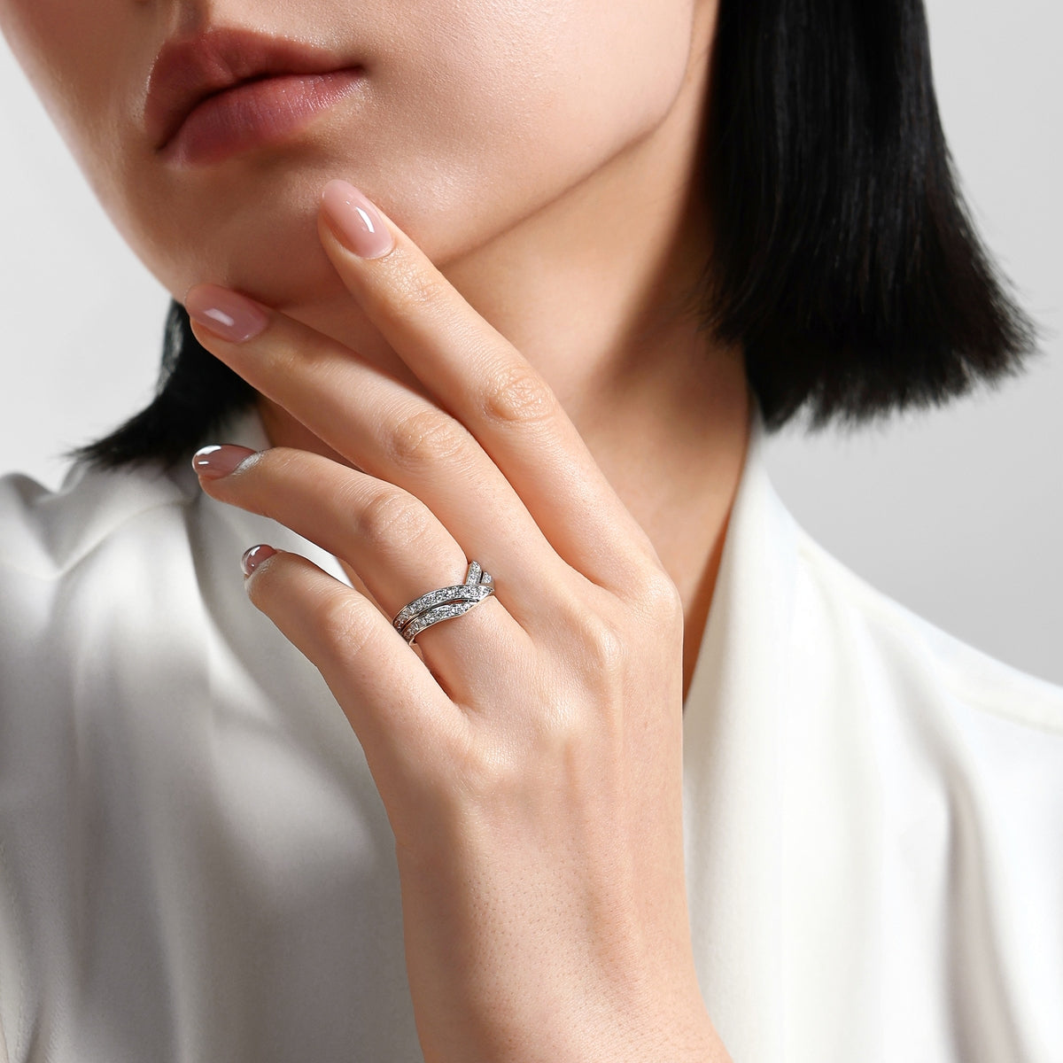 18K/750 Gold (White) Diamond Ring