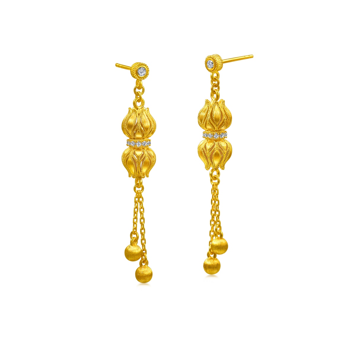 999.9 Gold Earrings