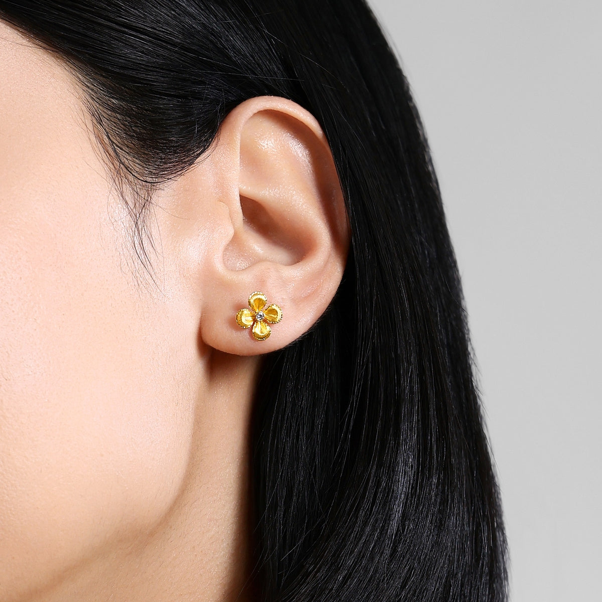 999 Gold Earrings