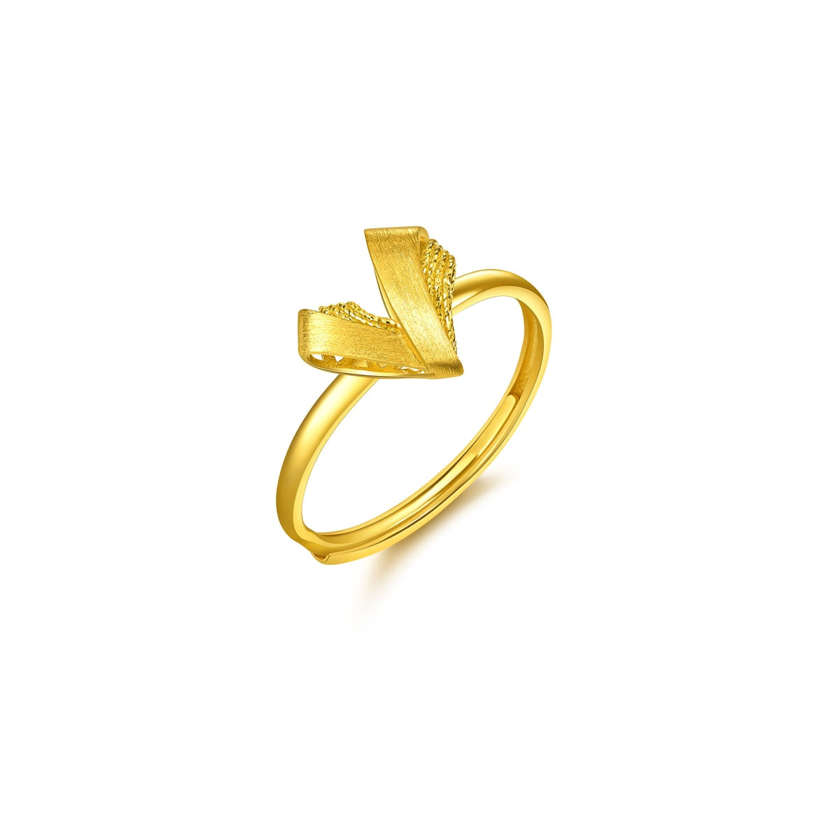 Essence 999 Gold Heart Ring