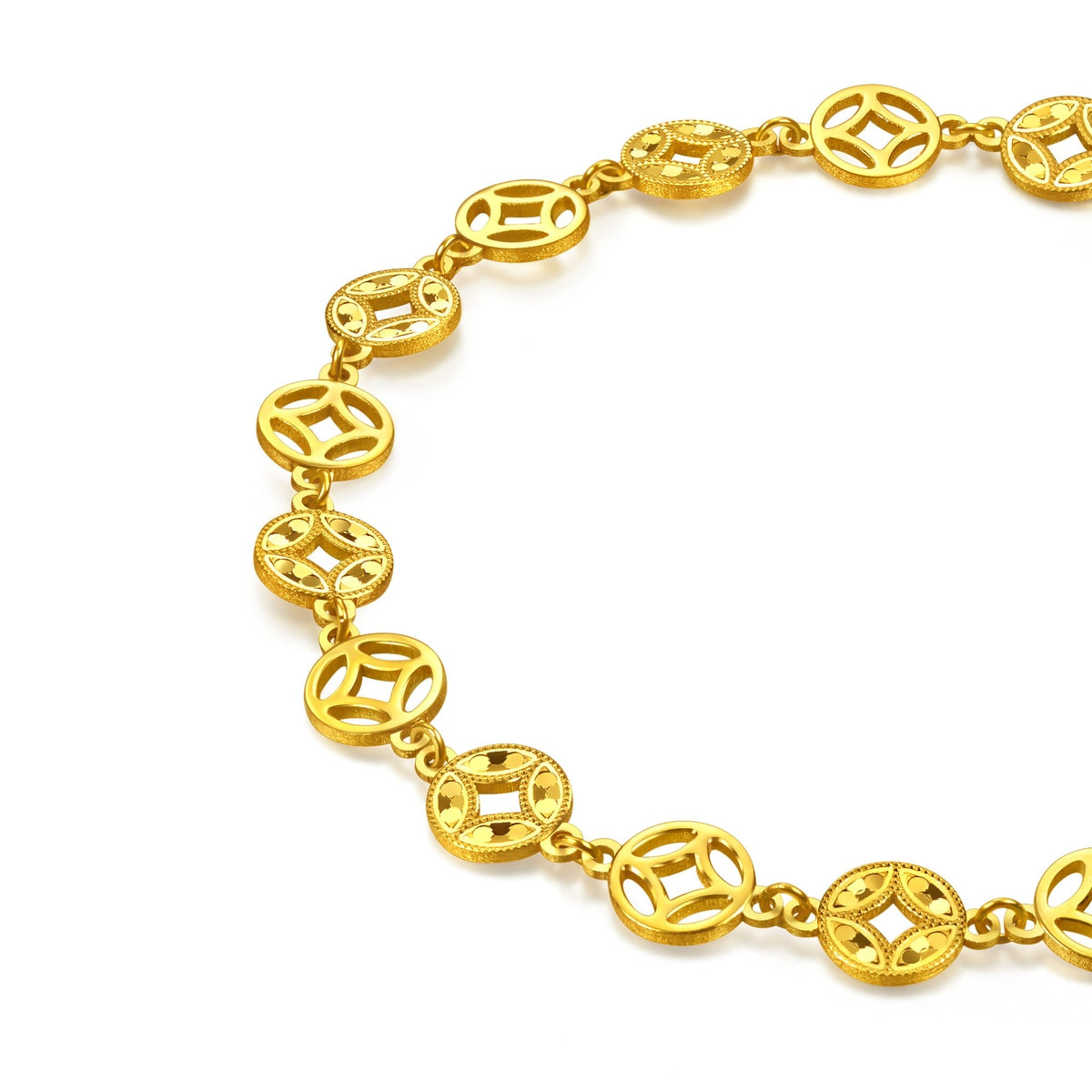 Essence 999 Gold Coins Bracelet