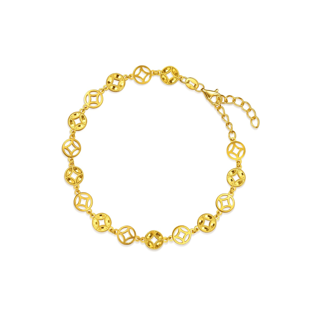Essence 999 Gold Coins Bracelet