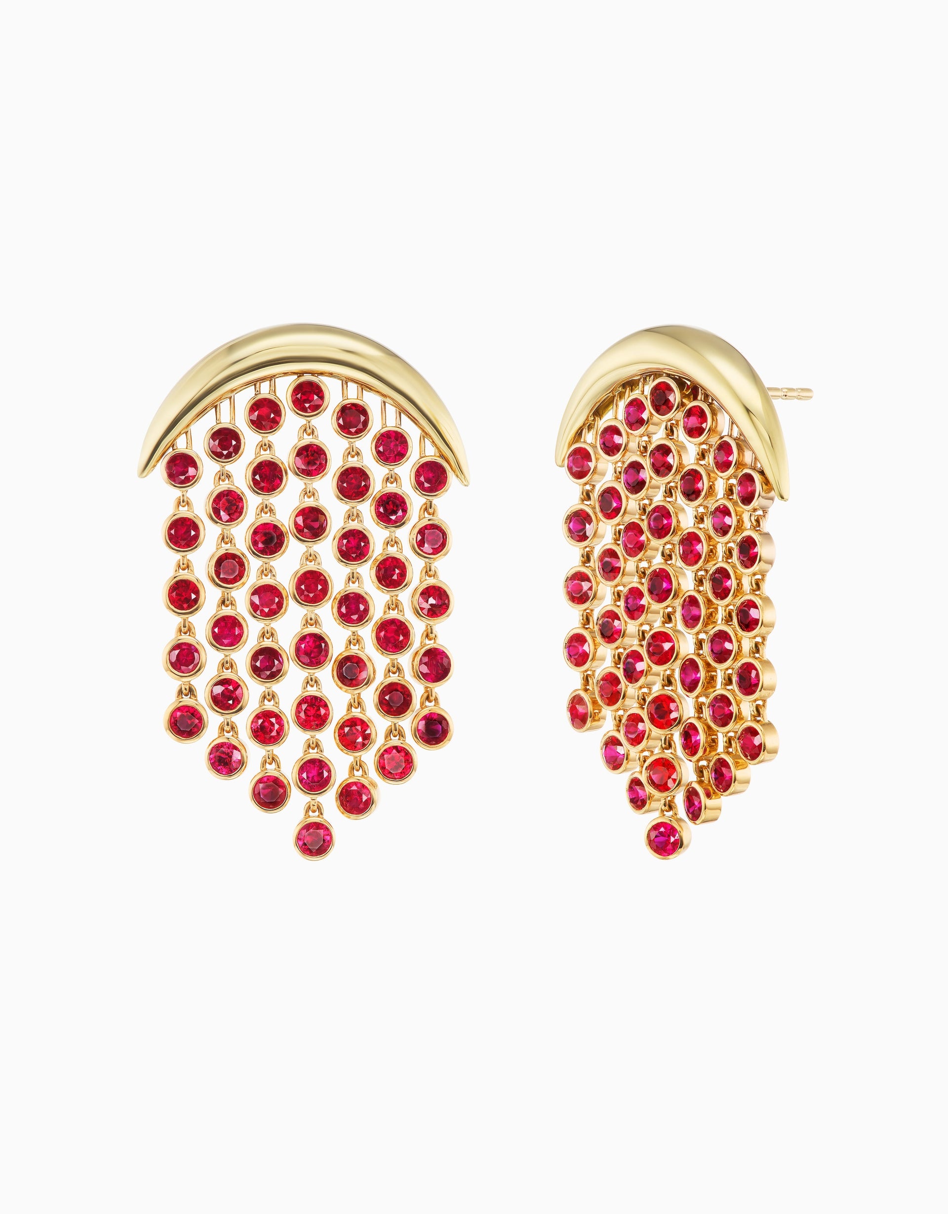 Ruby Fringe Earring