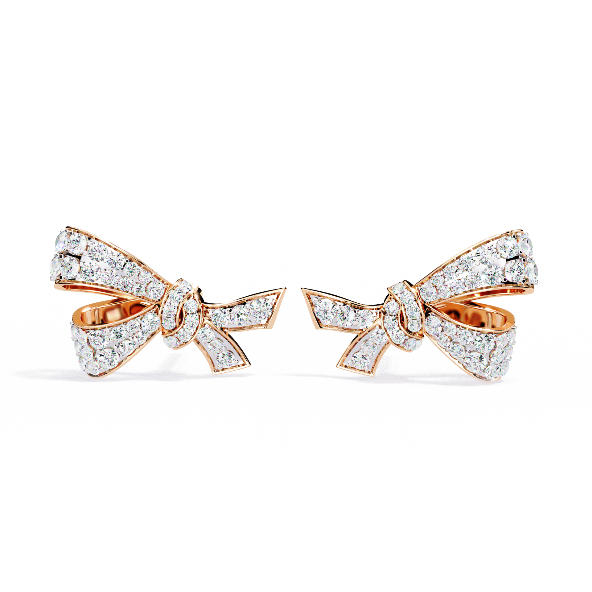 Round-Cut Lab-grown Diamond Stud Studs in 10K White Gold
