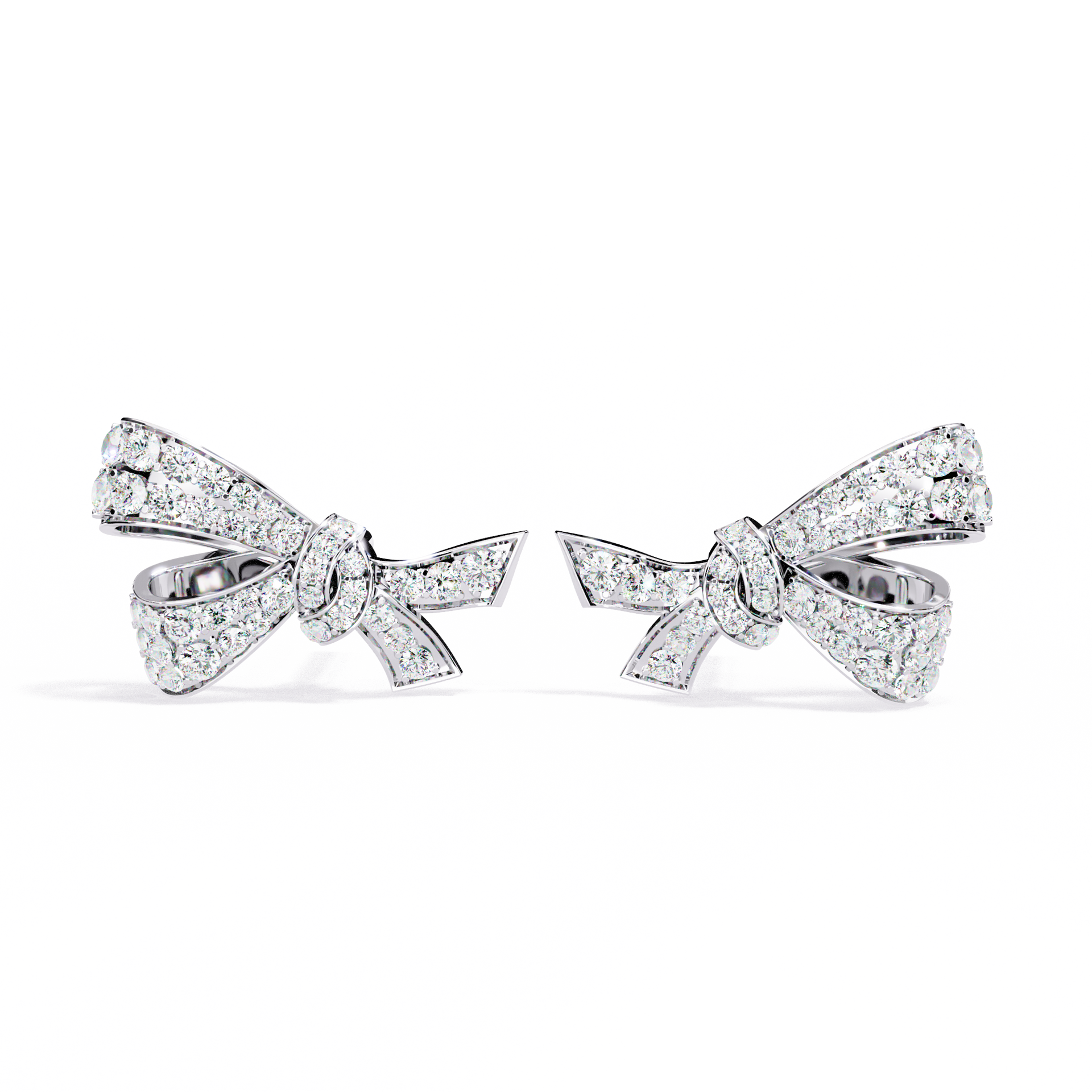 Round-Cut Lab-grown Diamond Stud Studs in 10K White Gold