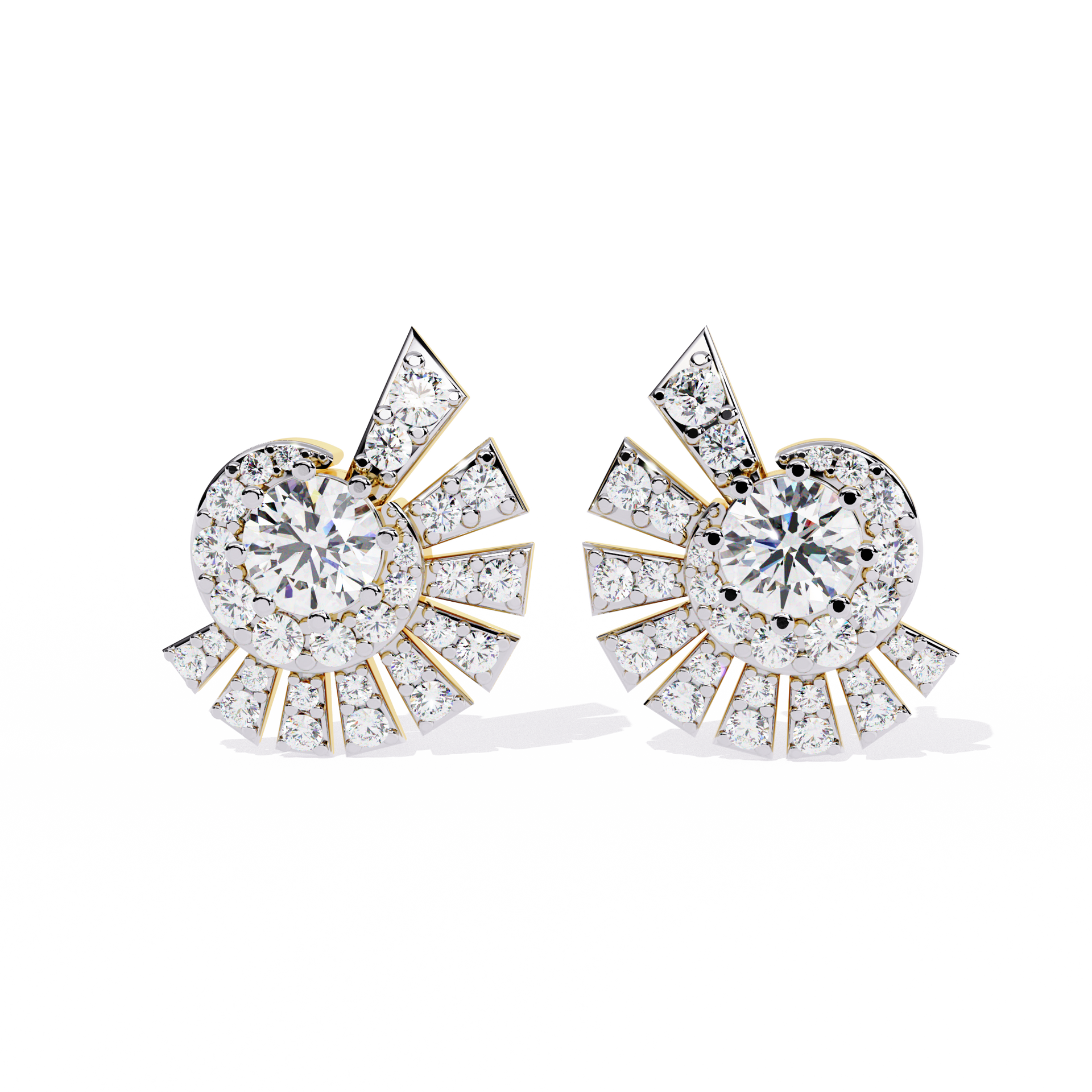 Lab-grown Diamond Stud Studs in 10K White Gold