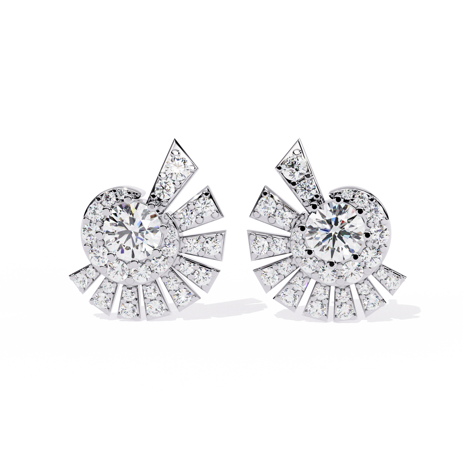 Lab-grown Diamond Stud Studs in 10K White Gold