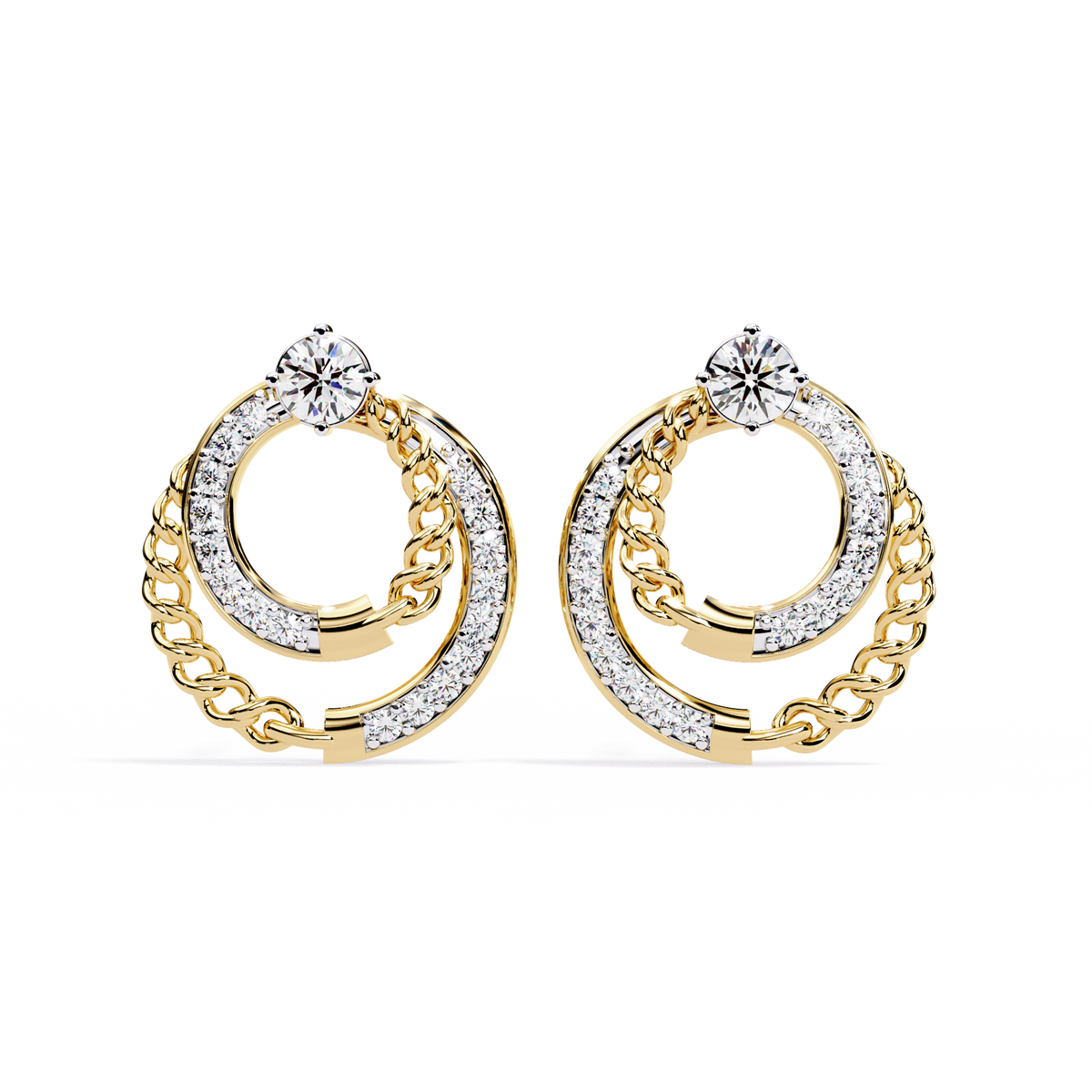 Round-Cut Lab-grown Diamond Studs in 10K White Gold