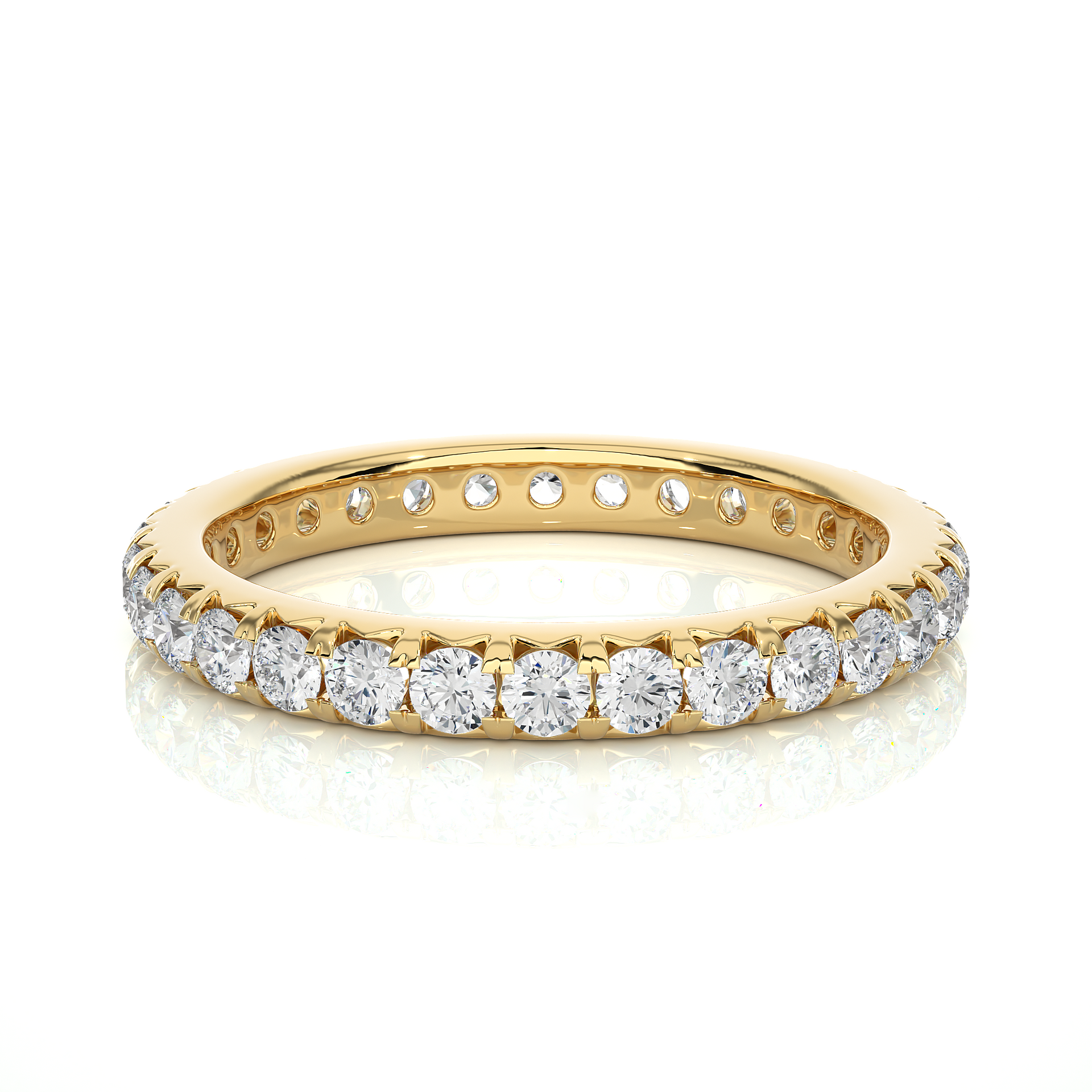 Lab-grown Diamond Eternity Wedding Band in 10K White Gold