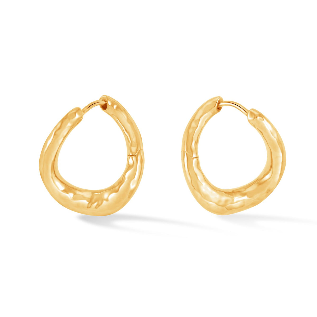 Entwined Twist Huggie Hoops