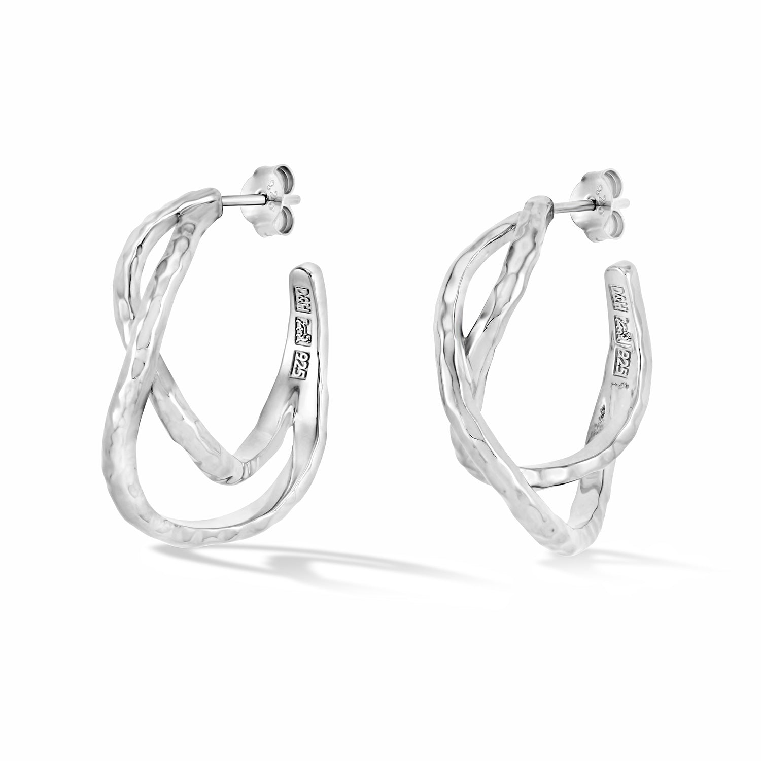 Entwined Chunky Infinity Twist Hoops