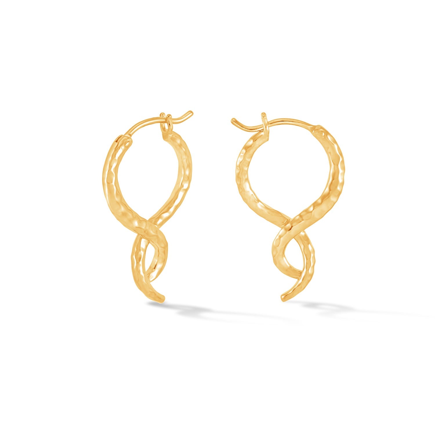 Entwined Small Double Twist Hoops
