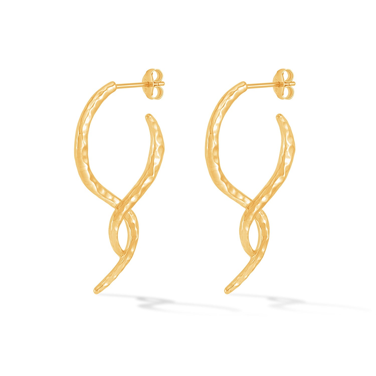 Entwined Large Double Twist Hoops