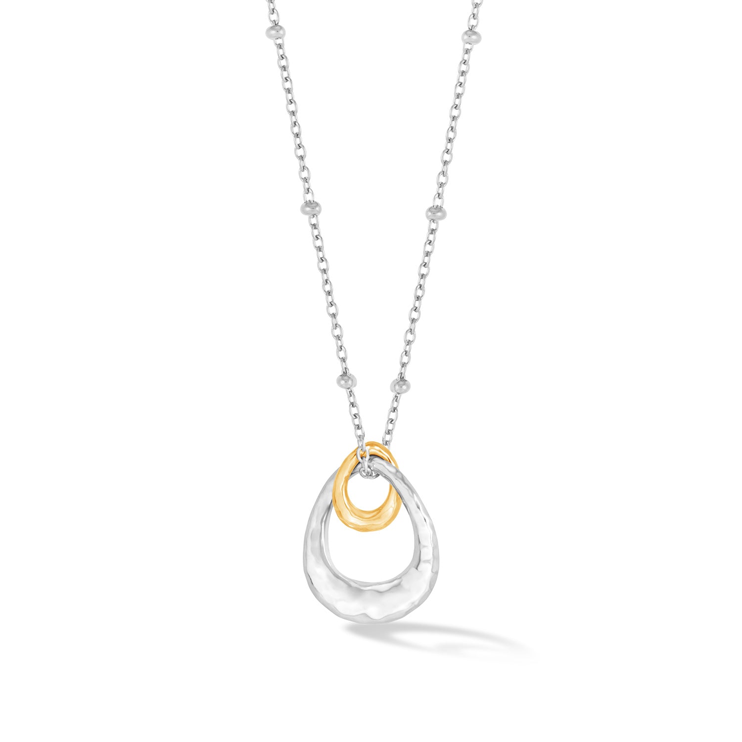 Entwined Small Double Oval Pendant