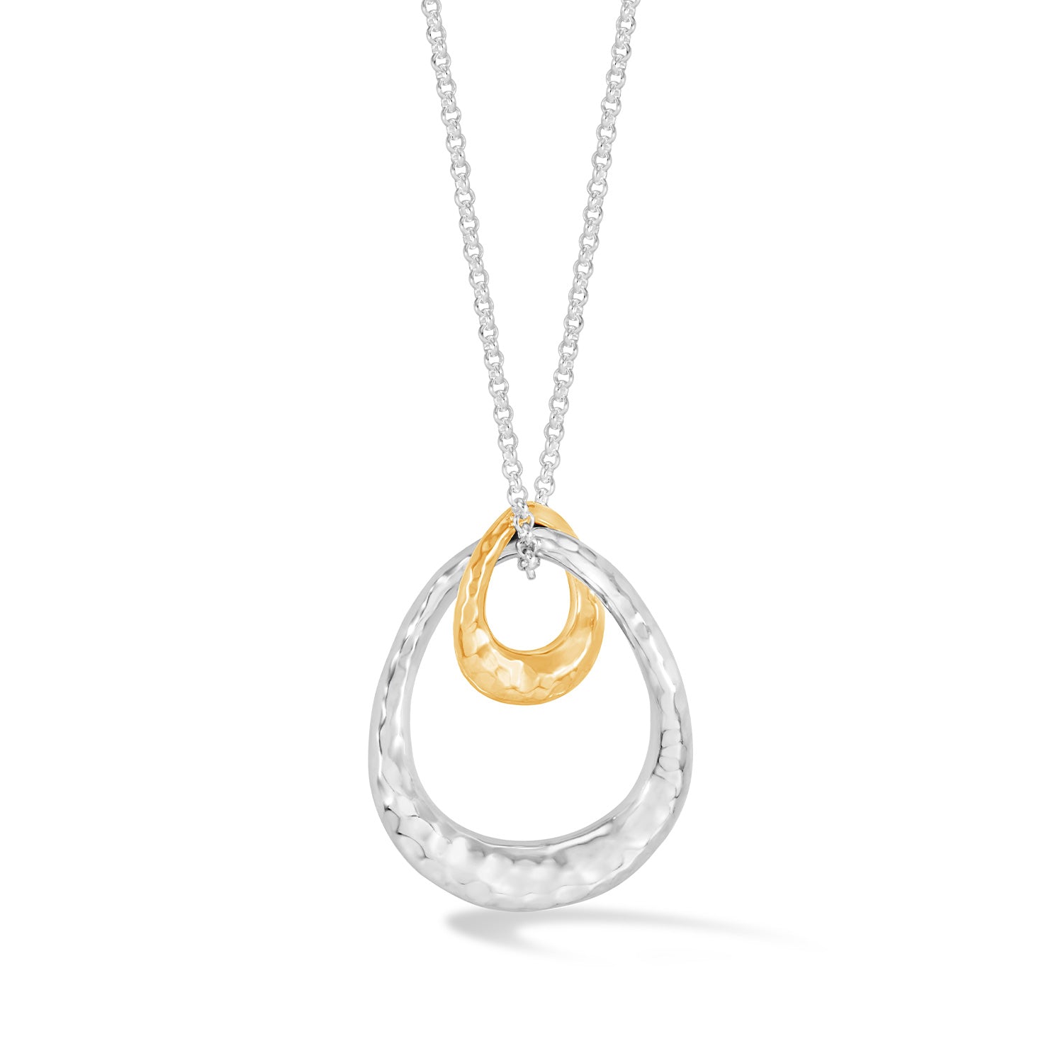 Entwined Large Double Oval Pendant