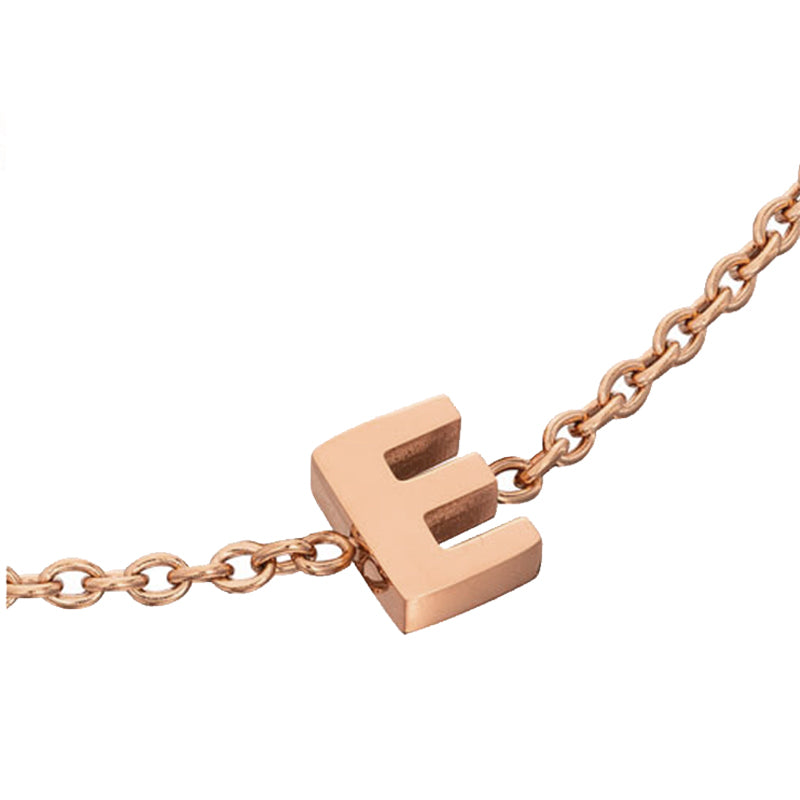 Initial Bracelet (Rose Gold)