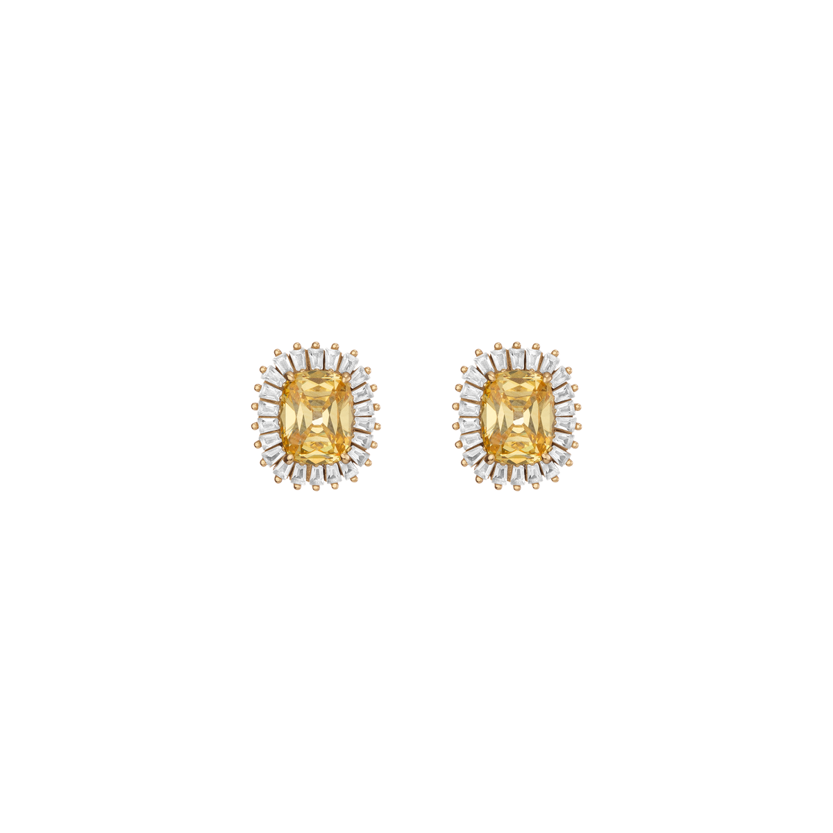 Lab Grown Yellow Canary Alexandra Earrings