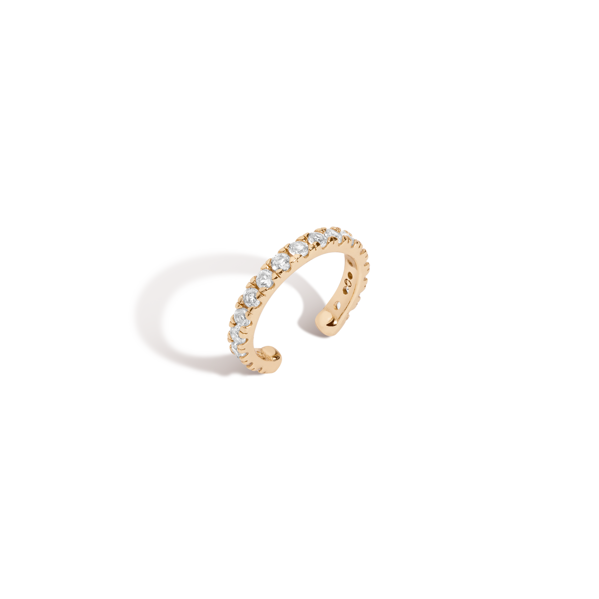 Lab Grown White Sapphire Ear Cuff