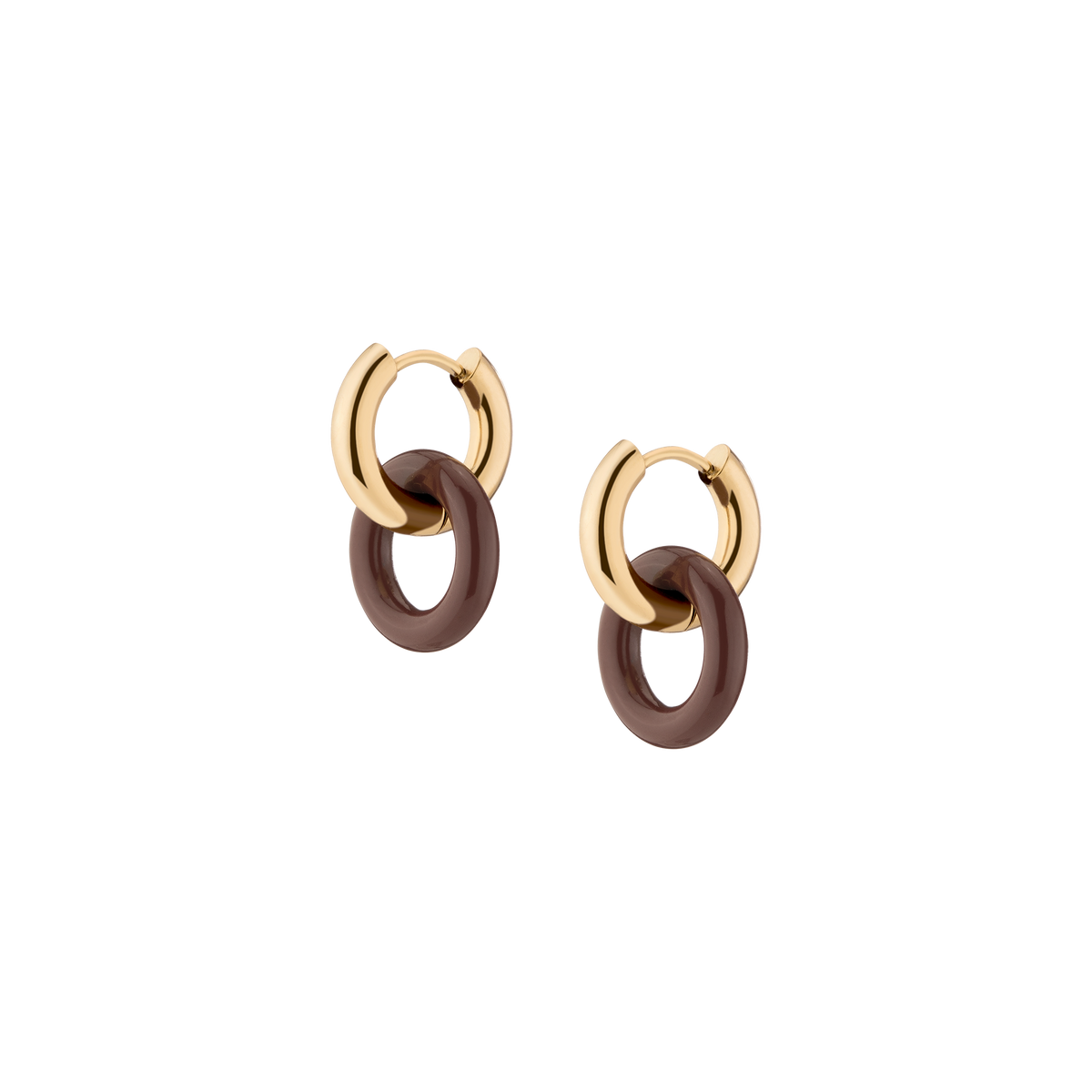 Maroon Bold Connection Earrings